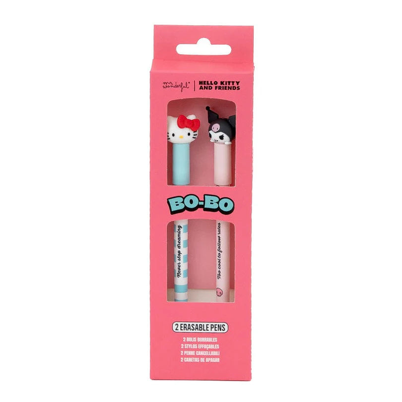 Set de 2 stylos effaçables Bo-Bo Hello Kitty – Hello Kitty et Kuromi