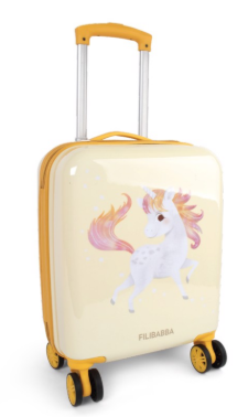 Valise enfant à roulettes - La plage des licornes