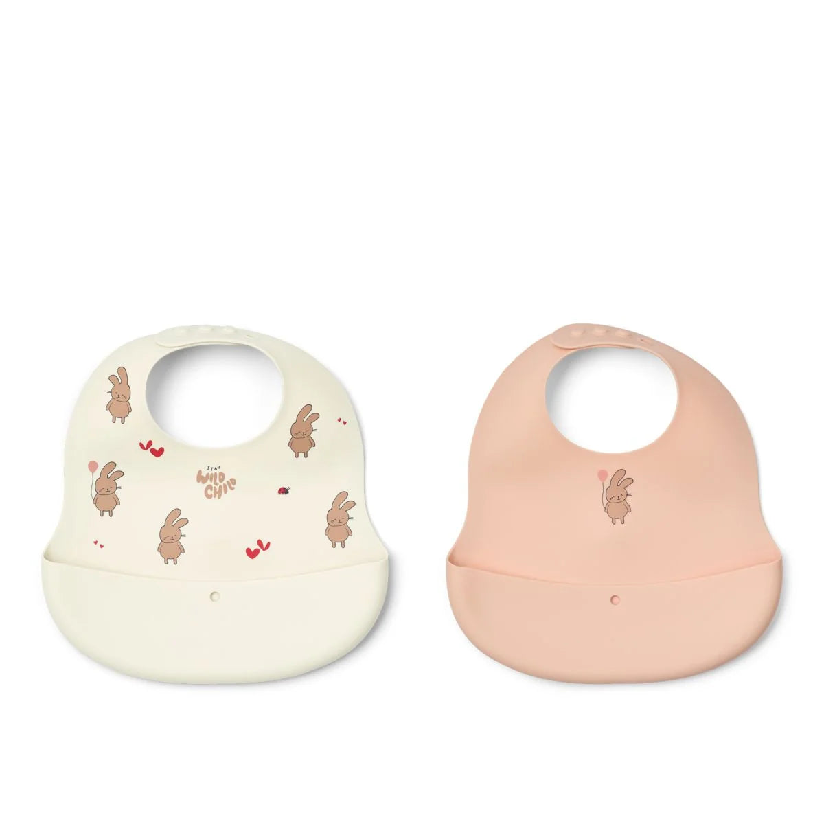 Lot de 2 bavoirs Ember - Wild child / Rosey