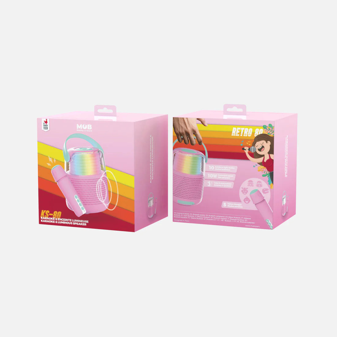 Enceinte & Karaoké - Rose