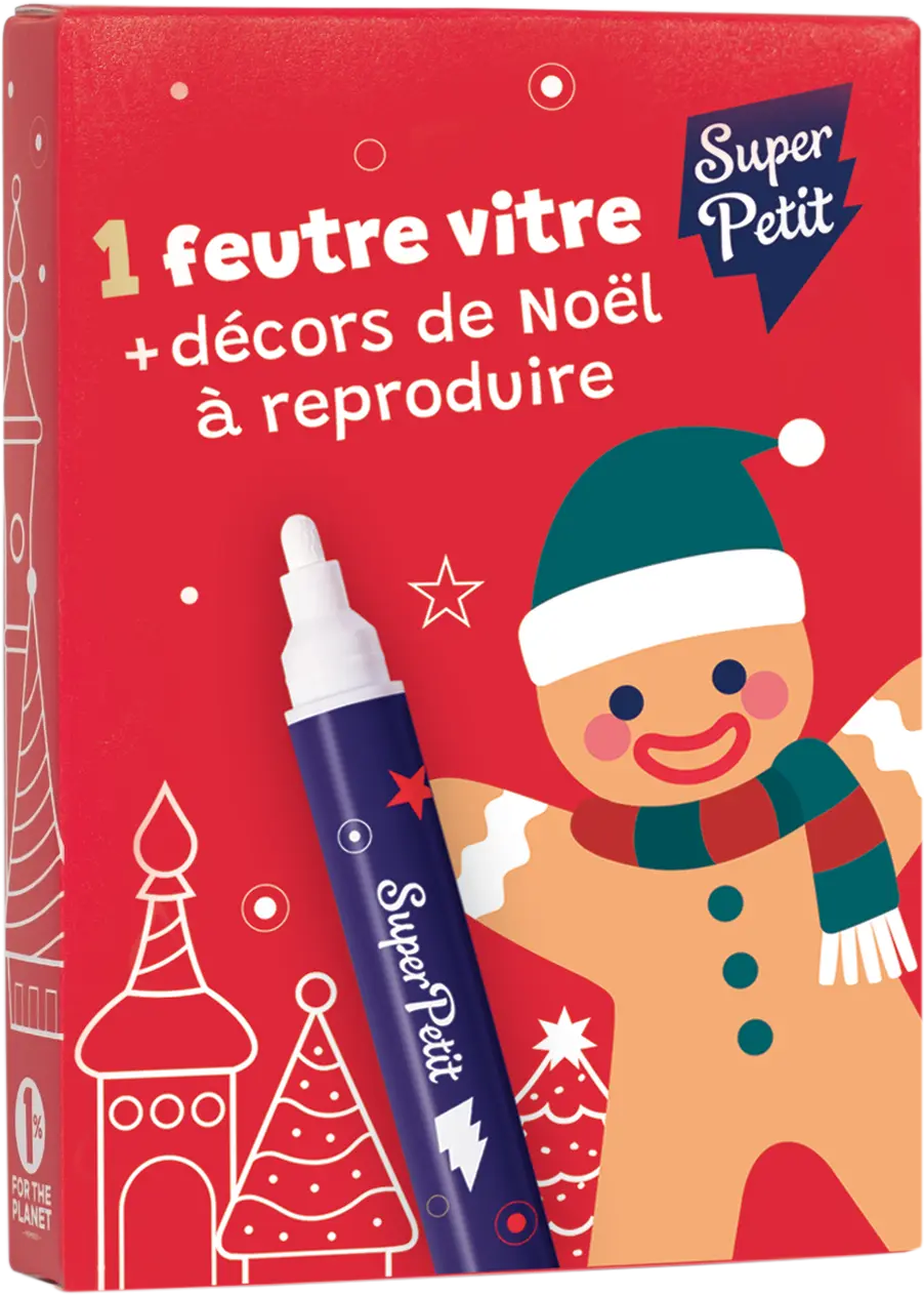 Kit de décoration pour vitres - Motifs de Noël