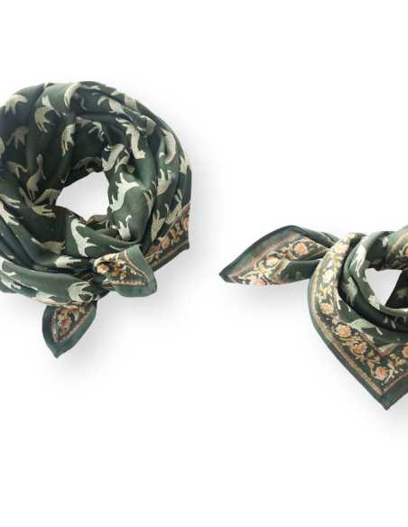 BIG FOULARD LATIKA "BENGALE" KAKI