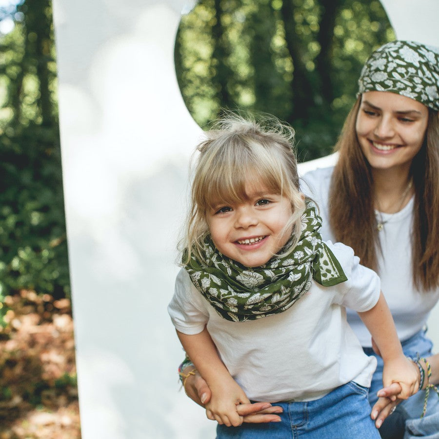 BIG FOULARD LATIKA "CŒUR" ORTIES