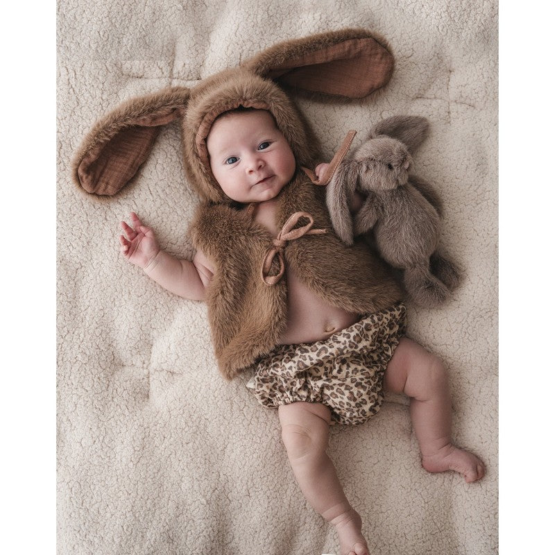 Gilet bebé warmy plushy moka