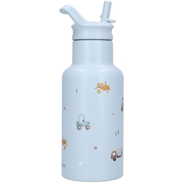 Gourde enfant véhicules 350 ml bleu