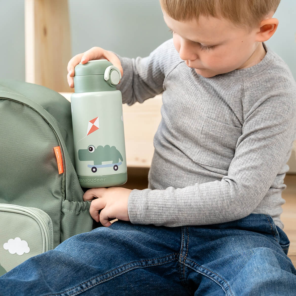 Gourde isotherme - Croco vert