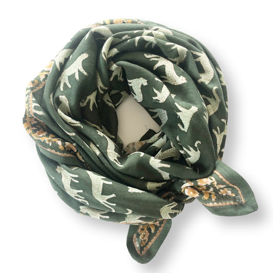 BIG FOULARD LATIKA "BENGALE" KAKI