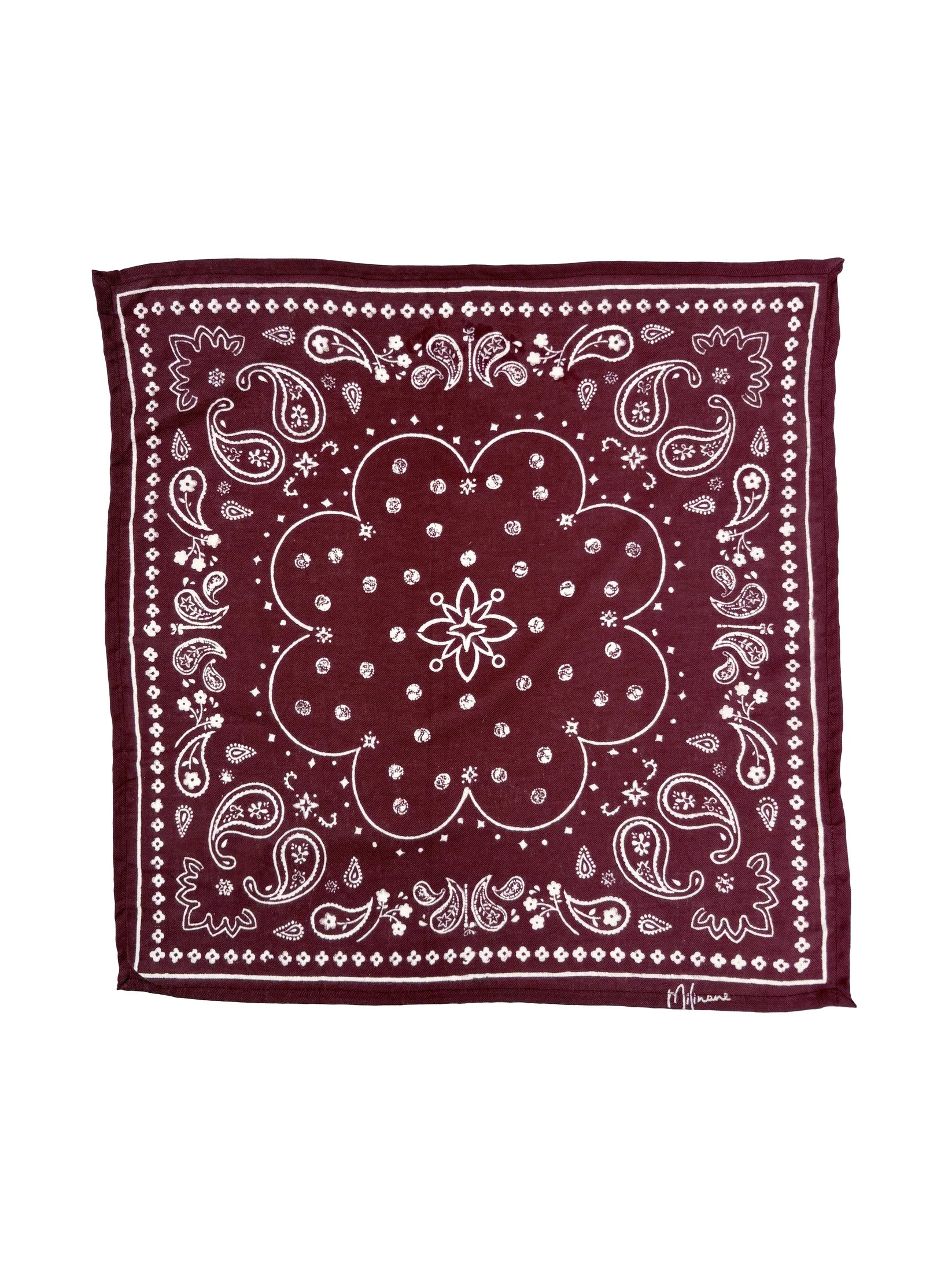 Petit foulard OSCAR - Bandana Grenat
