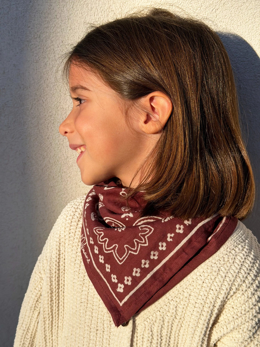 Petit foulard OSCAR - Bandana Grenat