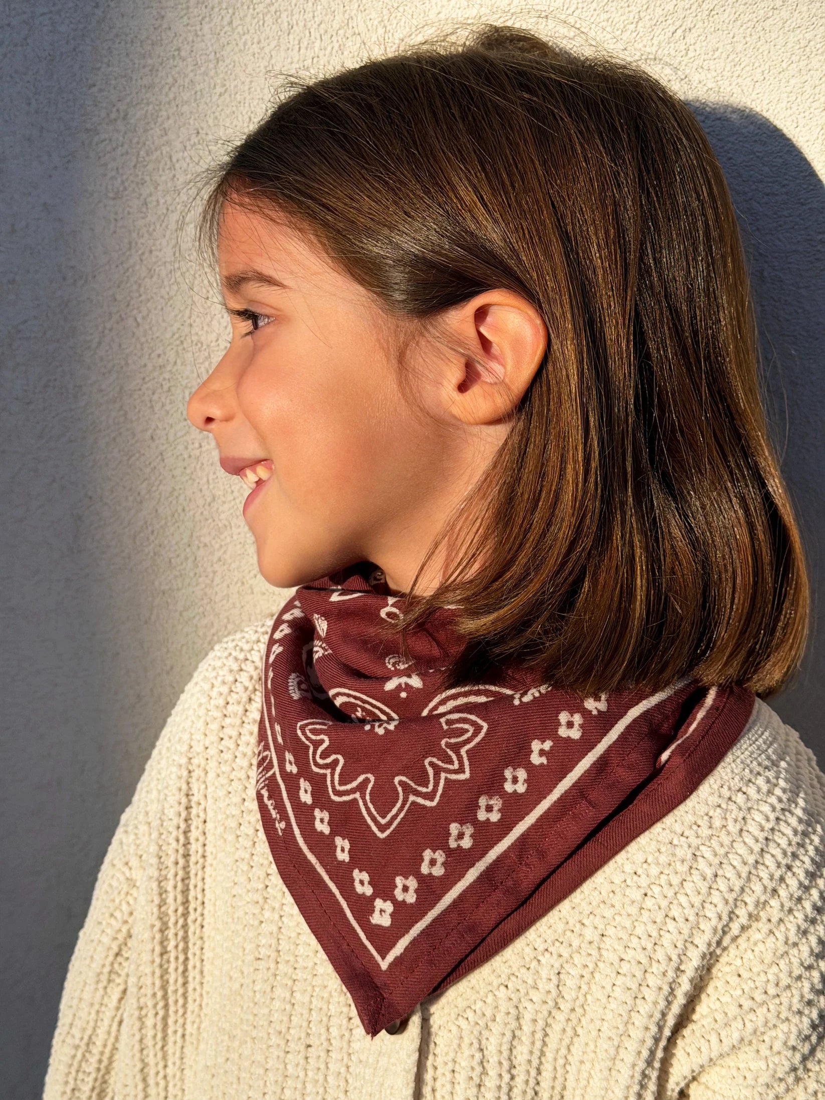 Petit foulard OSCAR - Bandana Grenat