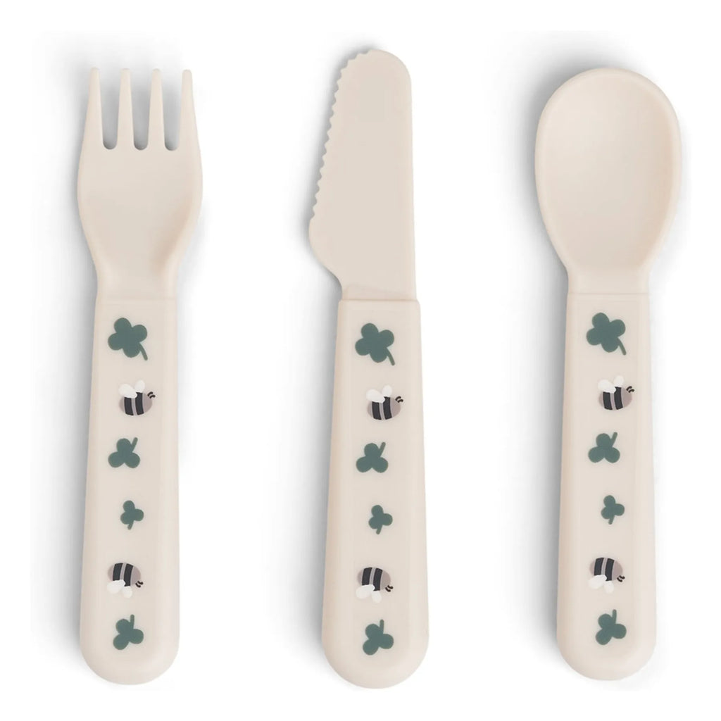 Set de 3 couverts Foodie Tiny farm Sable