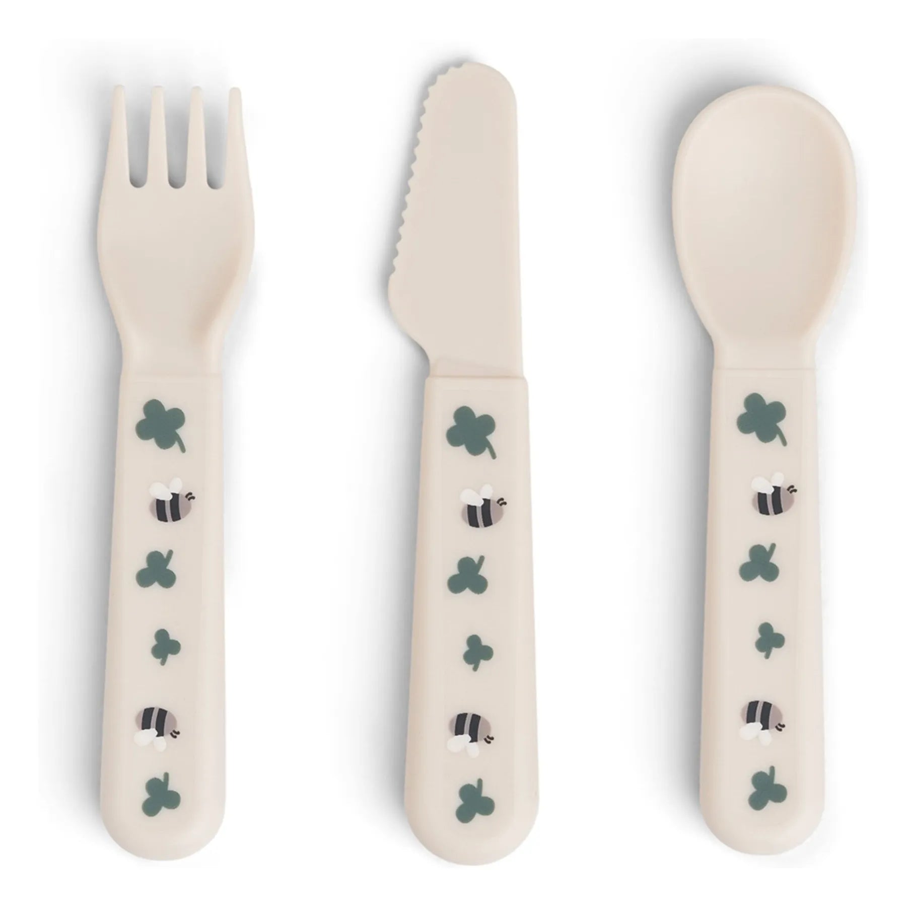 Set de 3 couverts Foodie Tiny farm Sable