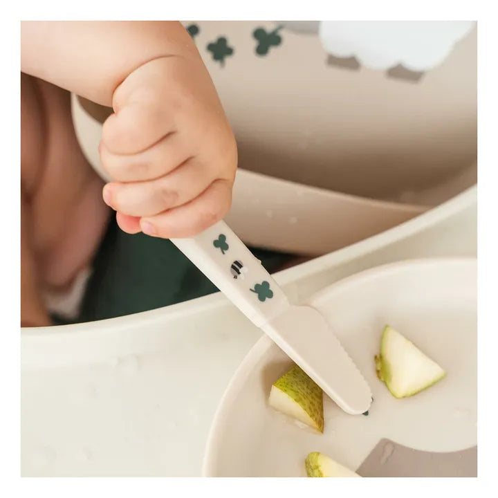 Set de 3 couverts Foodie Tiny farm Sable