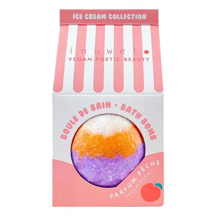 Bombe de bain Ice cream pêche - 120 g - INUWET