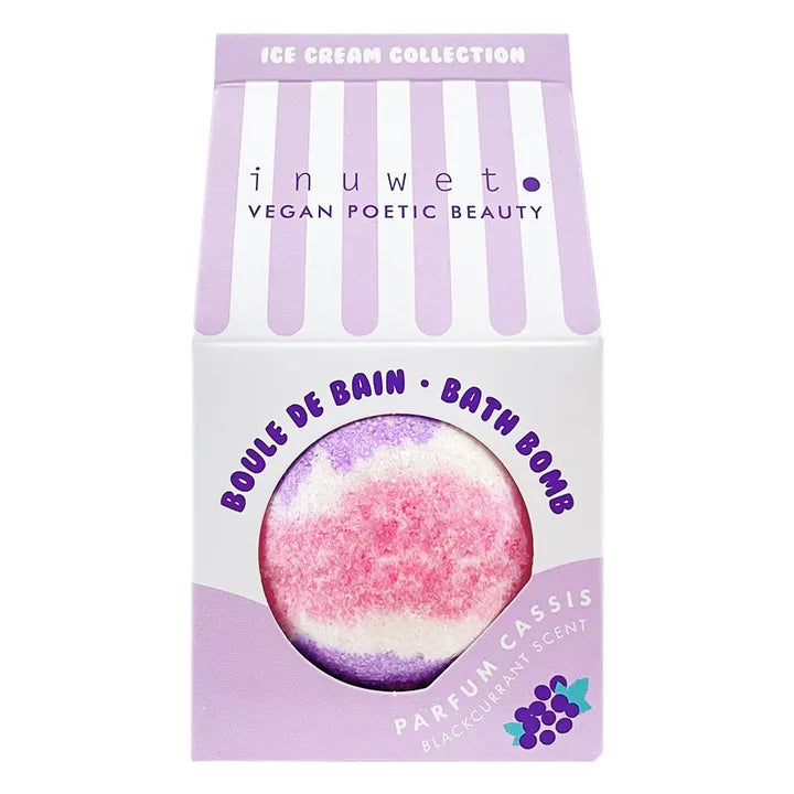 Bombe de bain Ice cream cassis - 120 g - INUWET