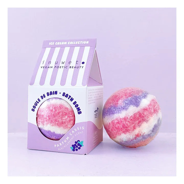 Bombe de bain Ice cream cassis - 120 g - INUWET