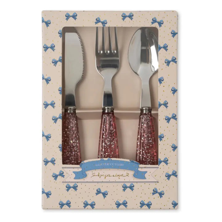 Set de couverts glitter | Rose - Konges Sløjd
