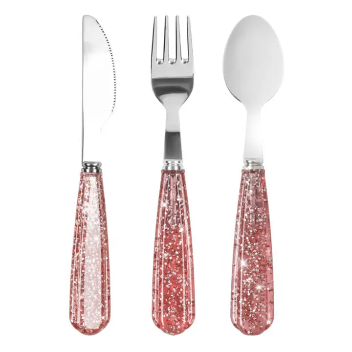 Set de couverts glitter | Rose - Konges Sløjd