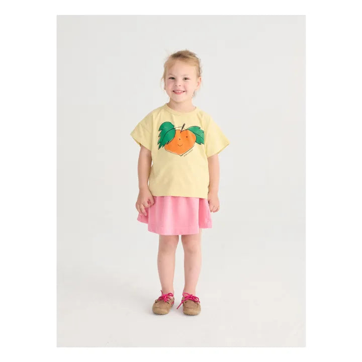 T-shirt Orange Coton Bio | Jaune - Bobo choses