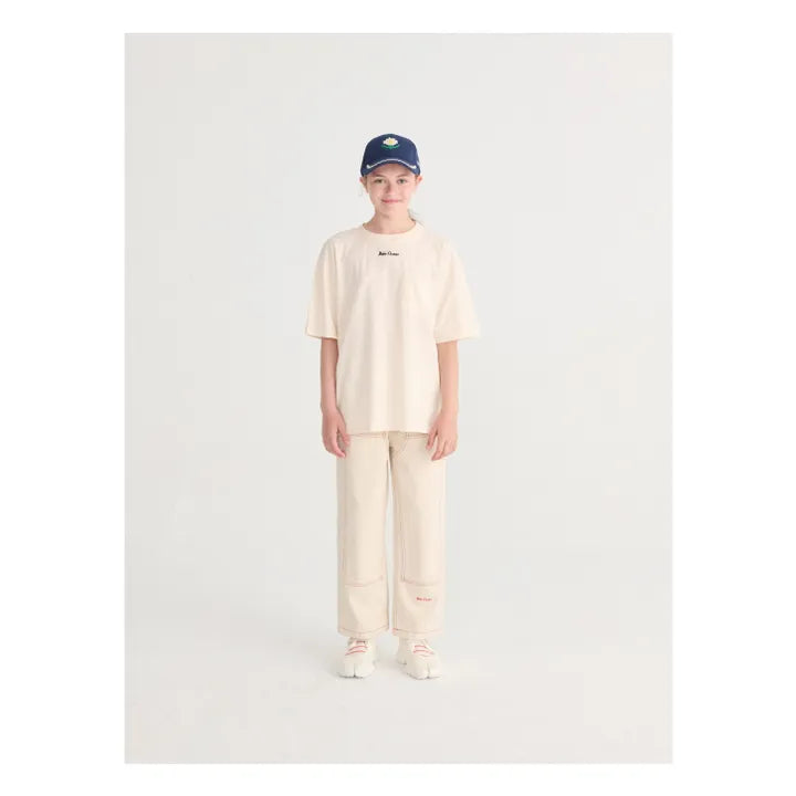 T-shirt Oversize Rapid Radish Coton Bio | Blanc - Bobo choses
