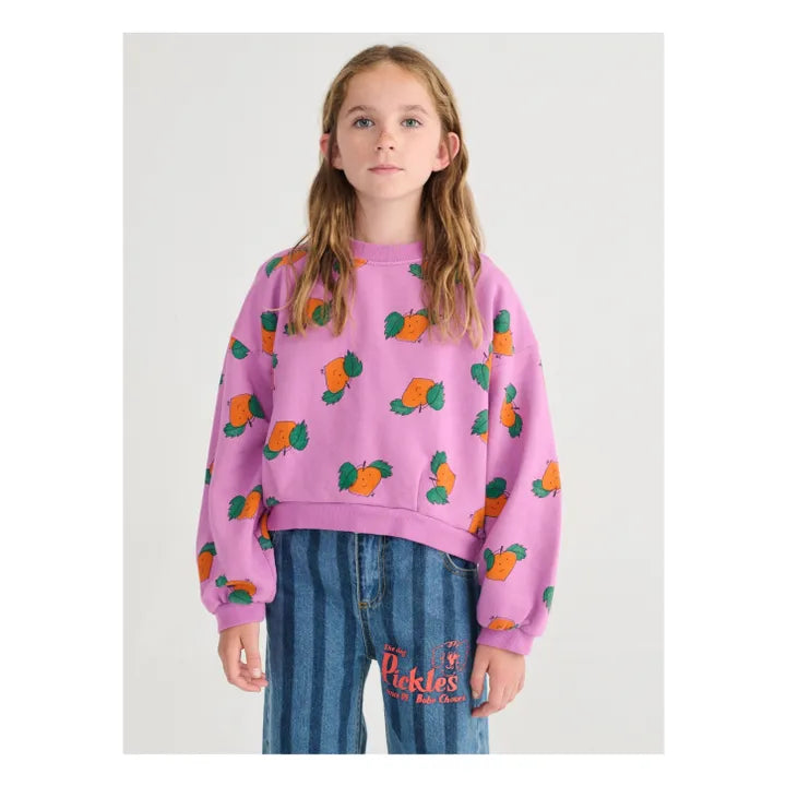 Sweat Crop Oranges Coton Bio | Violet - Bobo choses