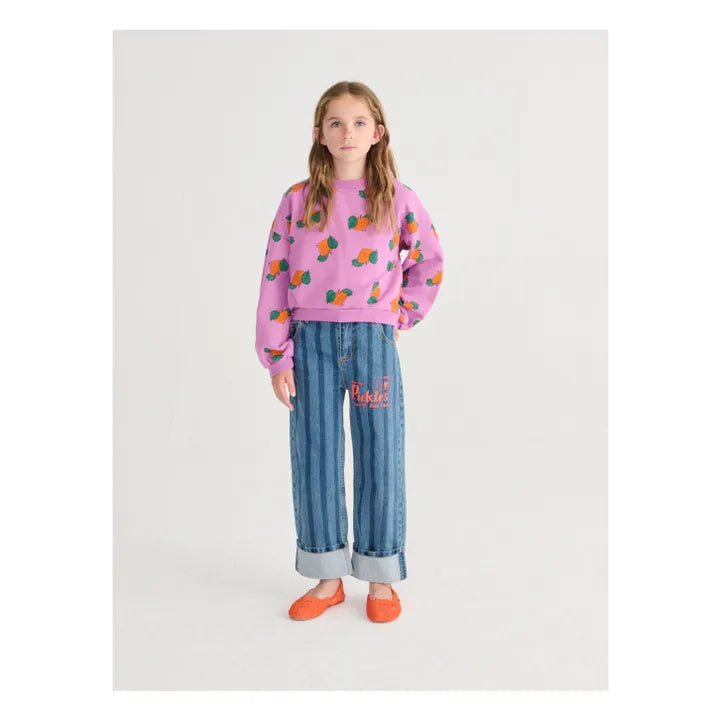 Sweat Crop Oranges Coton Bio | Violet - Bobo choses