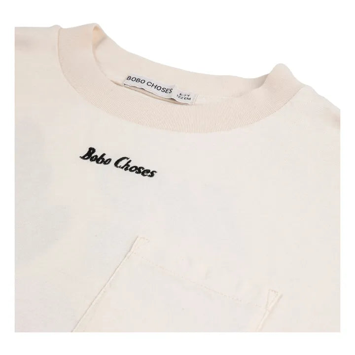 T-shirt Oversize Rapid Radish Coton Bio | Blanc - Bobo choses