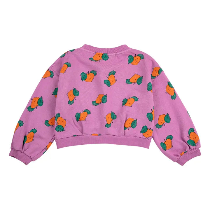 Sweat Crop Oranges Coton Bio | Violet - Bobo choses
