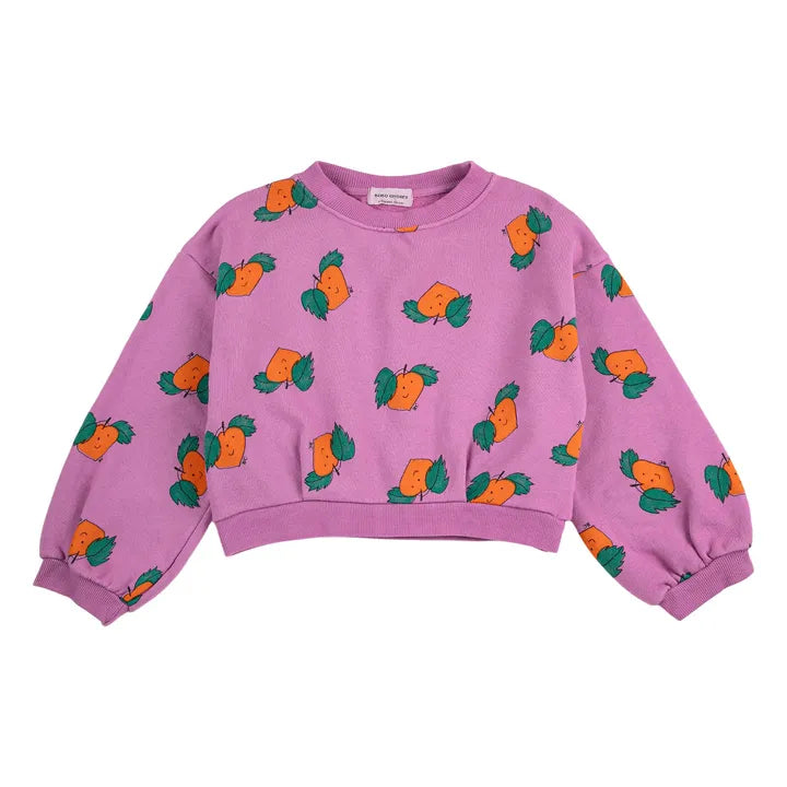 Sweat Crop Oranges Coton Bio | Violet - Bobo choses