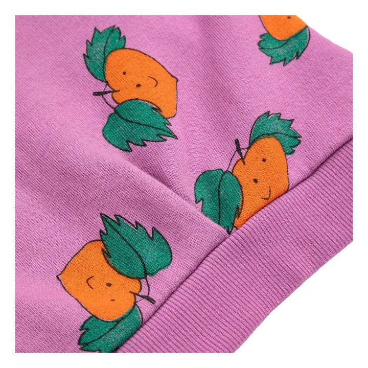 Sweat Crop Oranges Coton Bio | Violet - Bobo choses