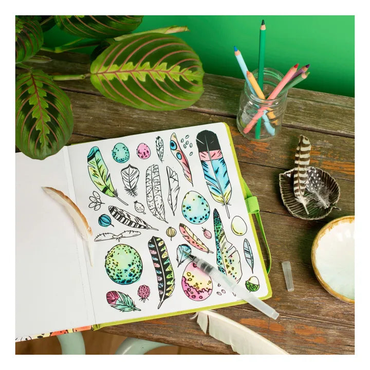 Cahier de coloriage aquarelle magique - Le jardin du Moulin