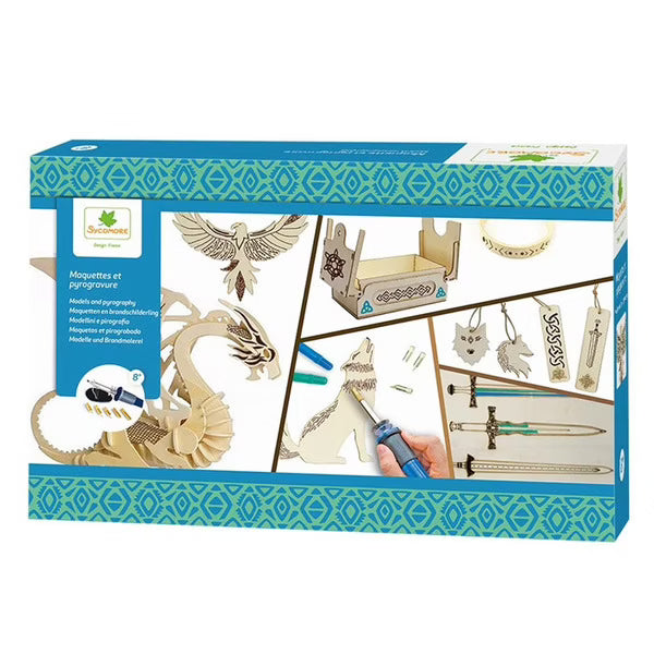 Lovely Box XL - Maquettes et pyrogravure celtique - SYCOMORE