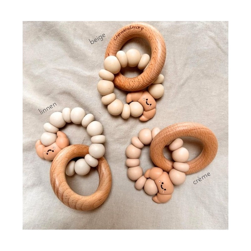 Hochet de dentition CROISSANT - plusieurs coloris disponibles