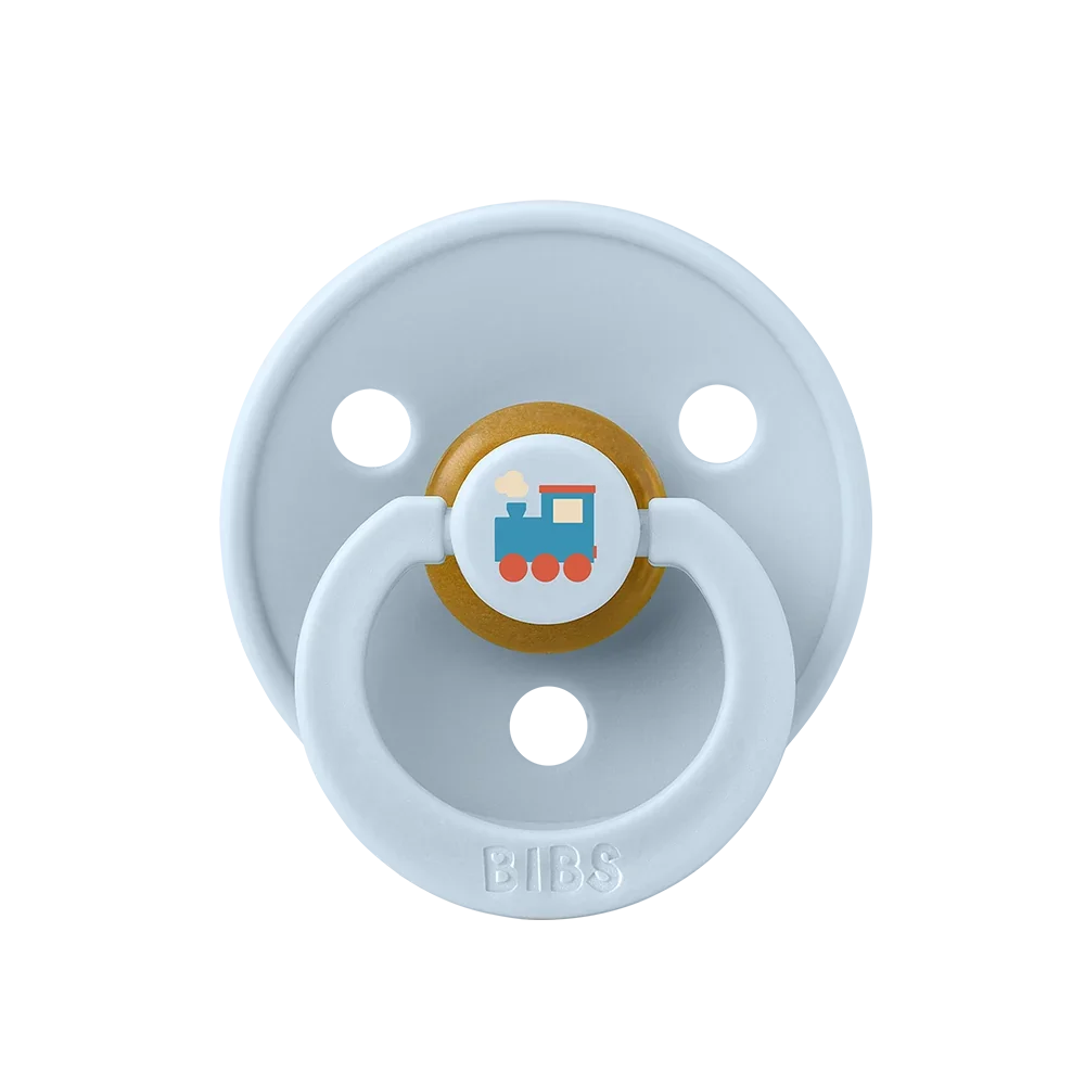 Couleur Tétine Holiday Train - Baby Blue