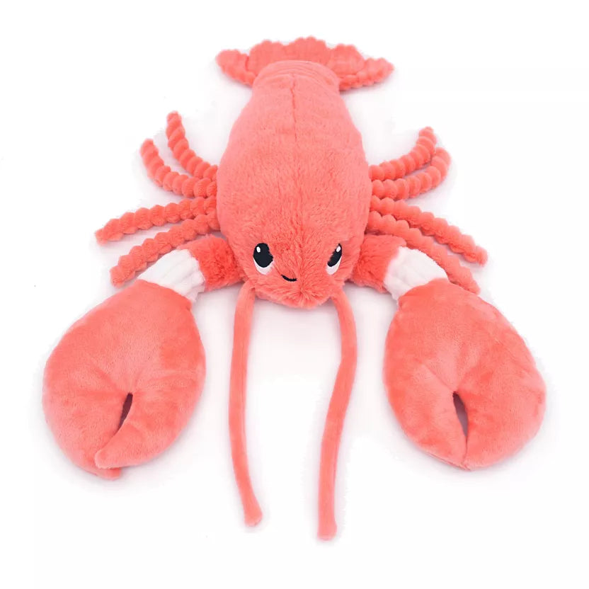 PTIPOTOS BY LES DEGLINGOS PELUCHE MAMAN BEBE  LE HOMARD CORAIL