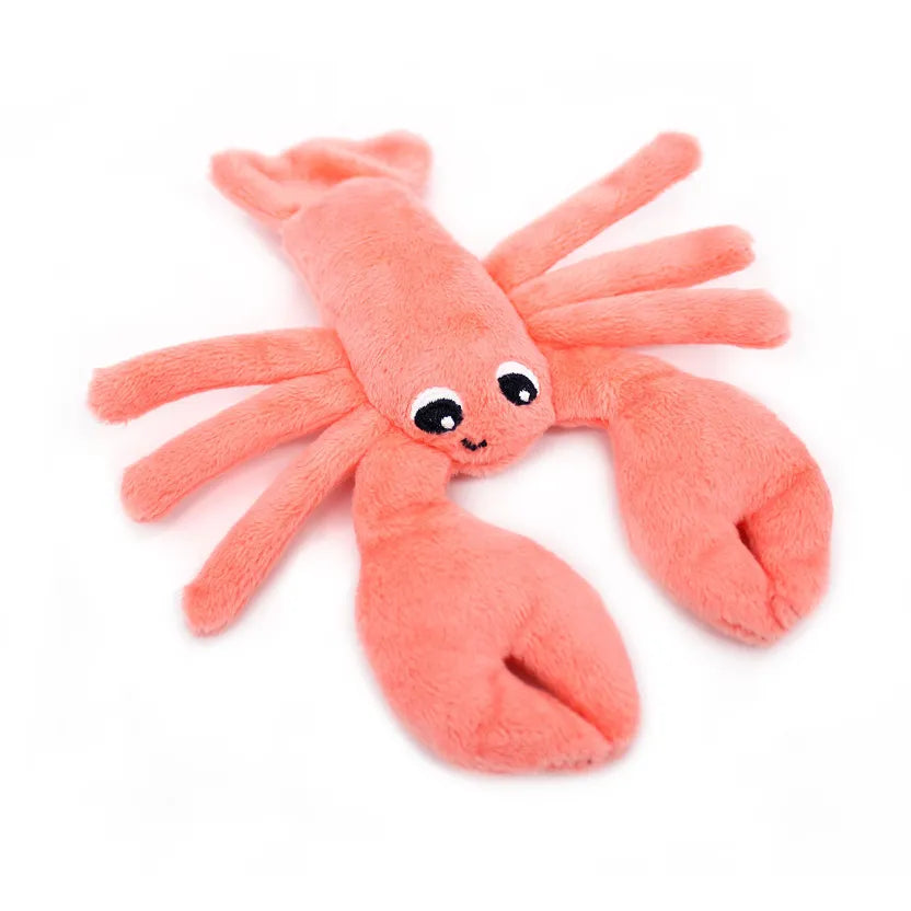 PTIPOTOS BY LES DEGLINGOS PELUCHE MAMAN BEBE  LE HOMARD CORAIL