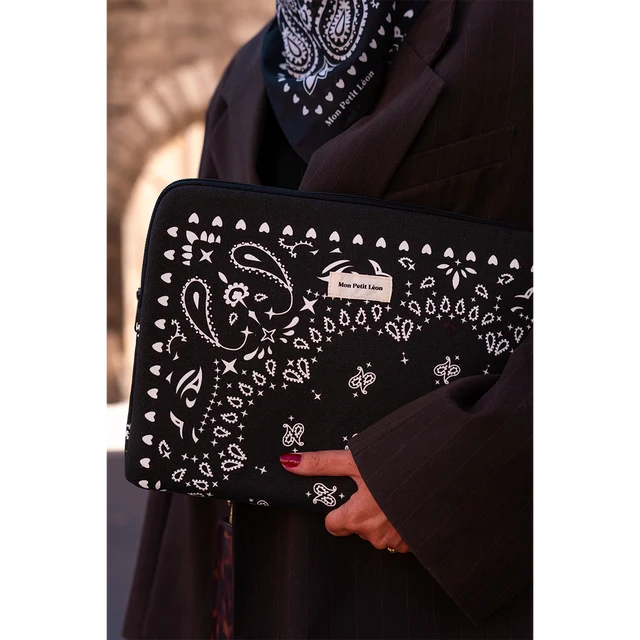Housse d'ordinateur - Bandana noir