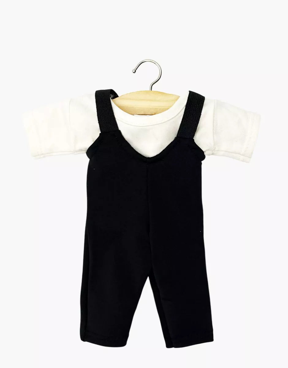 Gordis - Ensemble de danse justaucorps Hugo en lycra noir et t-shirt blanc