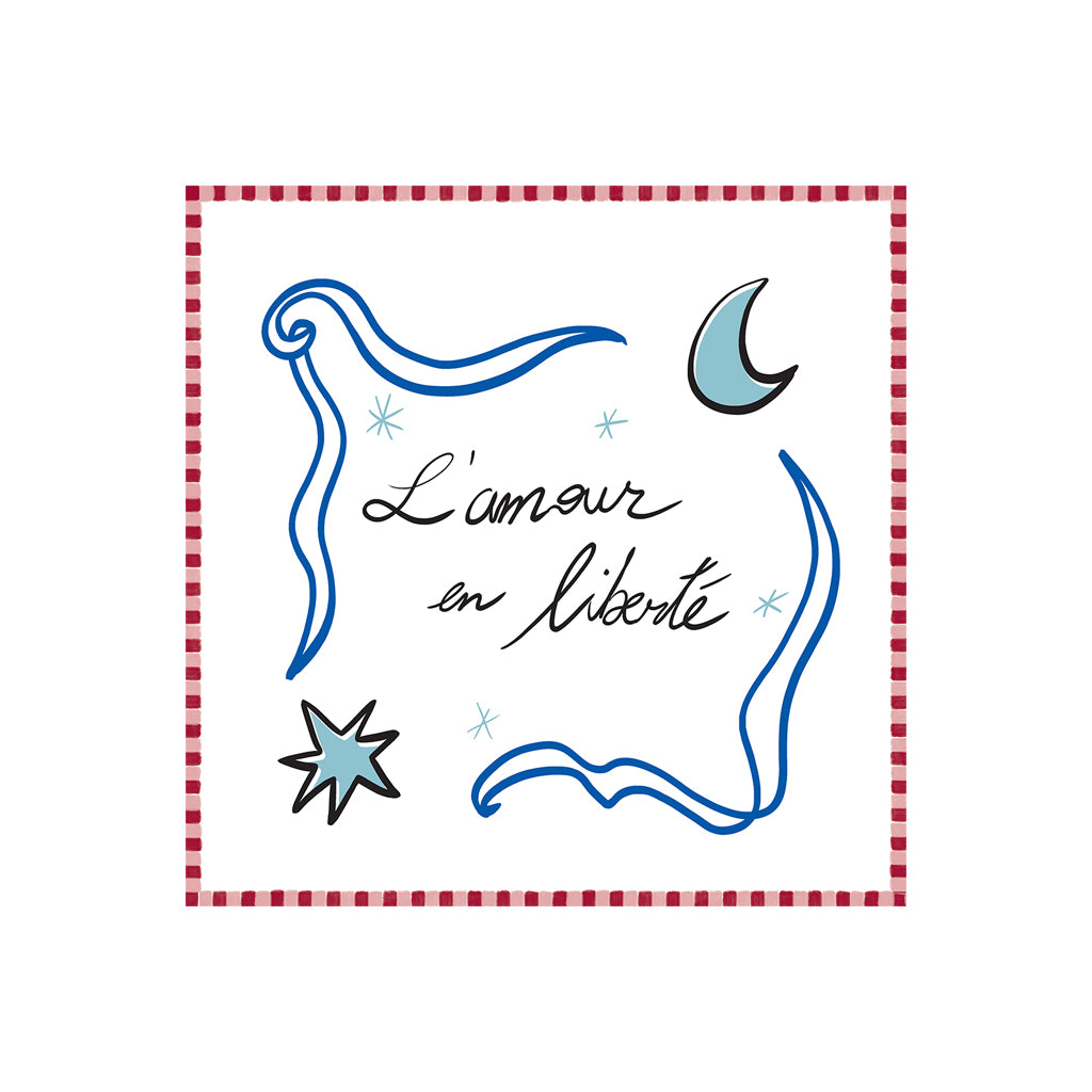Serviettes en papier amour en liberté x20