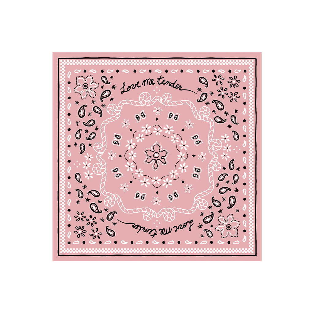 Serviettes en papier bandana rose bonbon x20