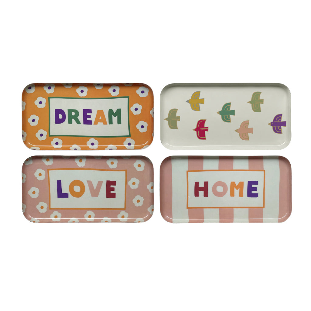 Plateau rectangle Dream assortie L30 H15cm