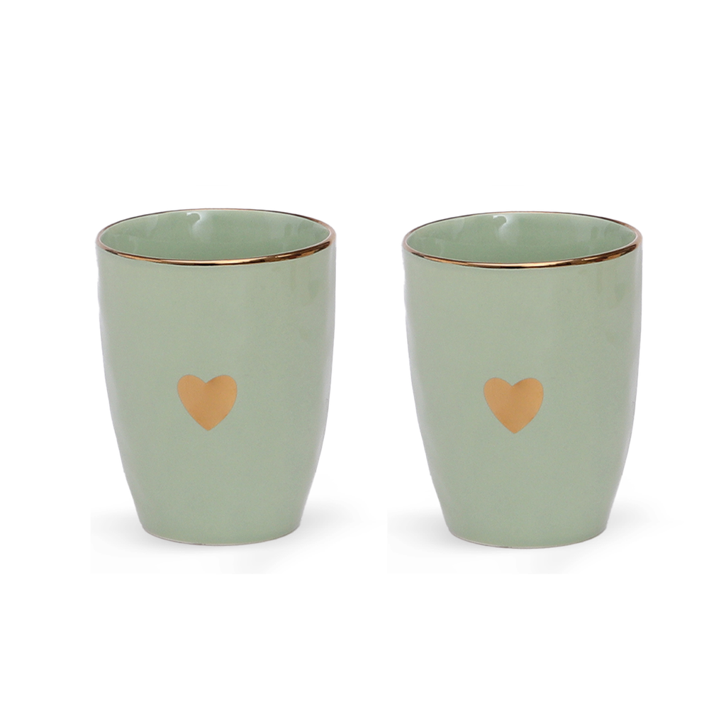 Set de 2 gobelets matins calins matcha D8 H10,3cm