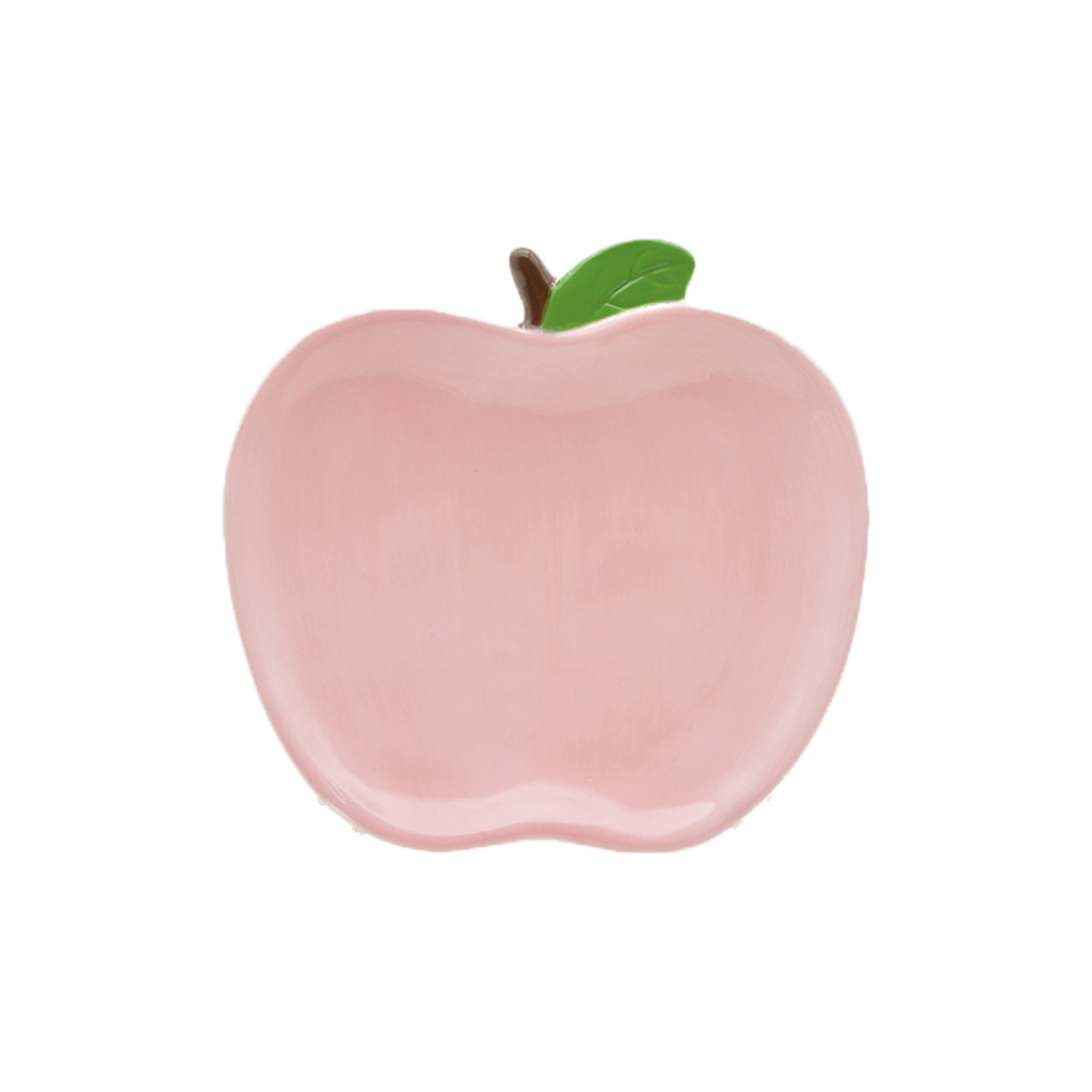 Assiette pomme rose D15,7 H2,1cm
