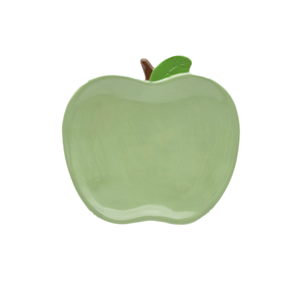 Assiette pomme matcha D15,7 H2,1cm