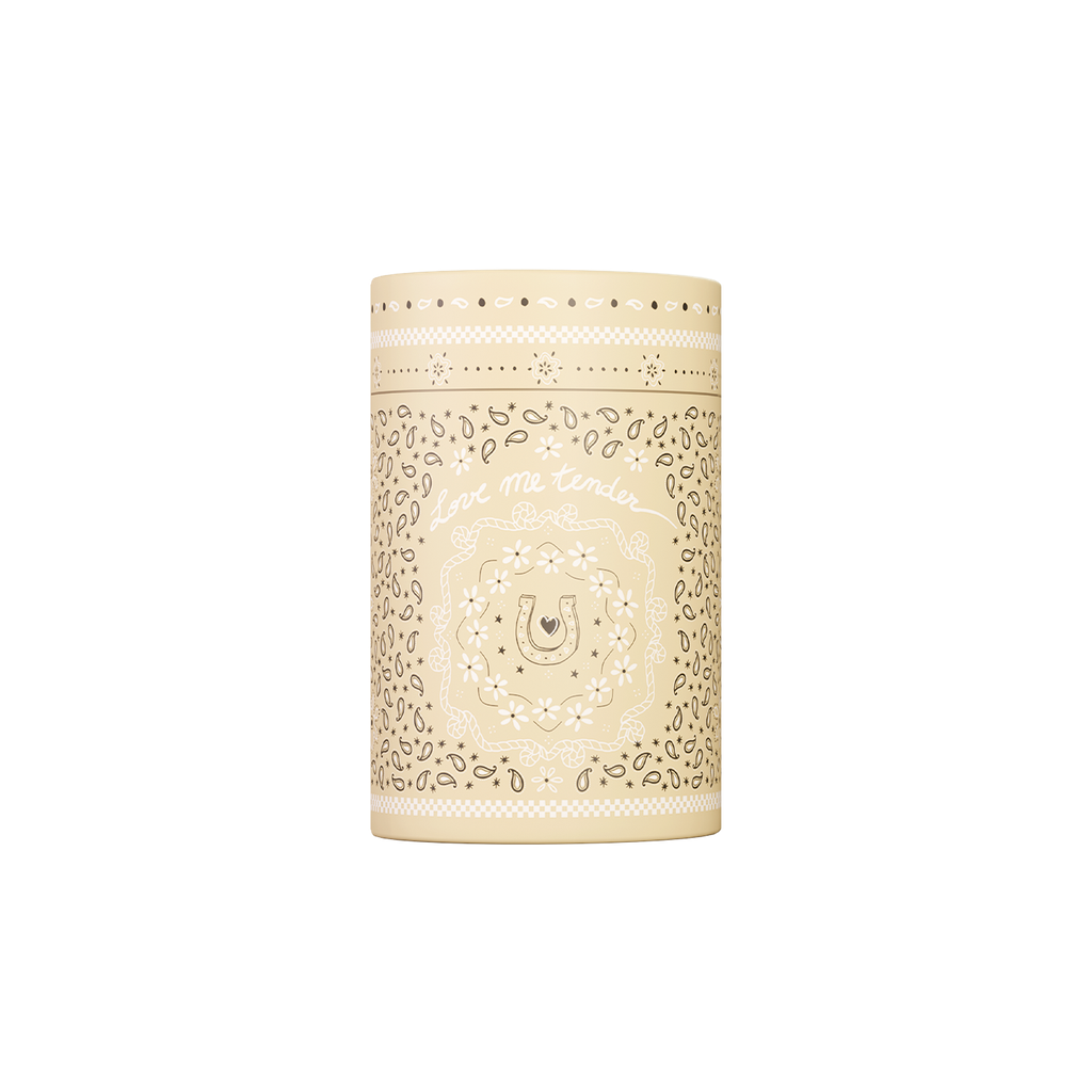 Bougie cloche Bandana beige - jasmin étreinte D10,5 H13,5cm