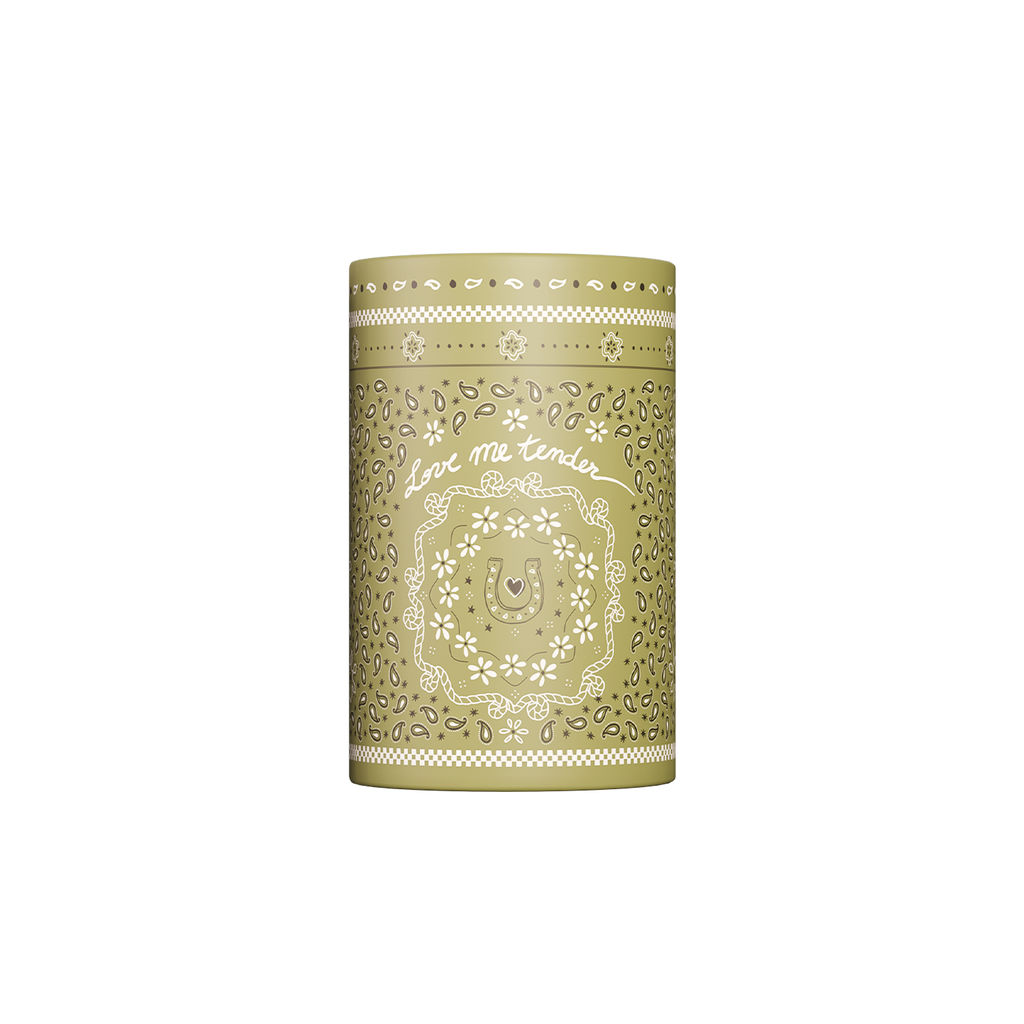 Bougie cloche Bandana kaki - sous bois D10,5 H13,5cm