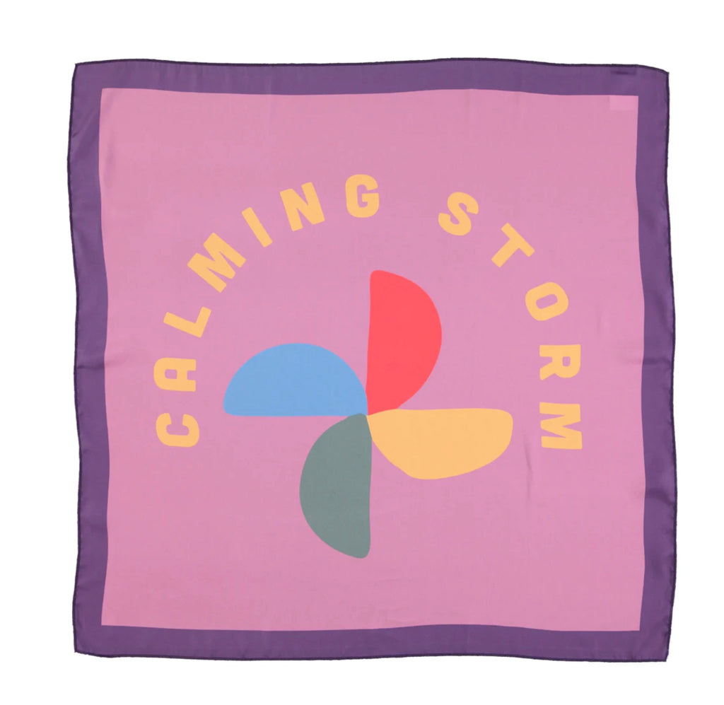 Foulard Bandana "Calming storm" violet