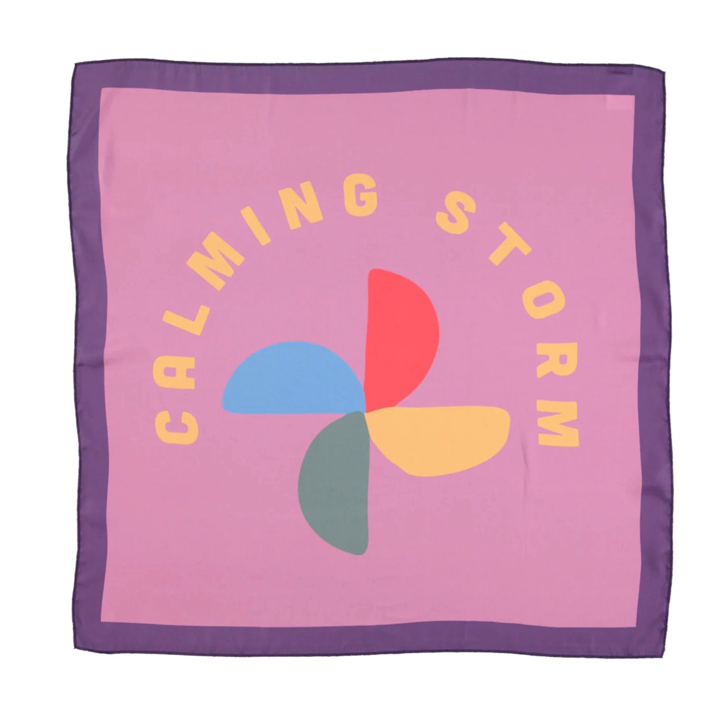 Foulard Bandana "Calming storm" violet