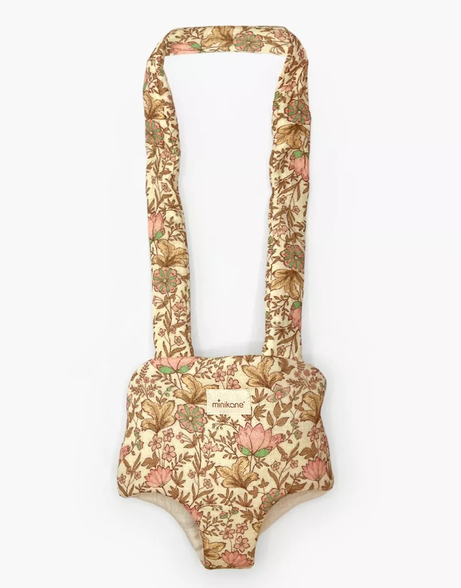 Porte poupée en gaze de coton Indienne rosée