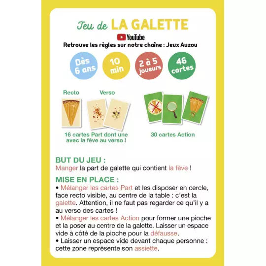 Jeux de cartes - Jeu de la galette